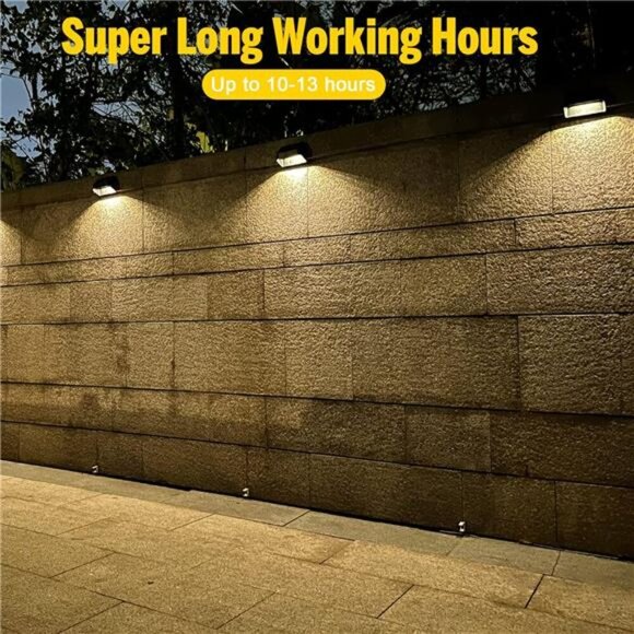 Brighter Solar Fence Lights 12 Pack, RGB 8 Colors, Dusk to Dawn Deck Light - Picture 3 of 7